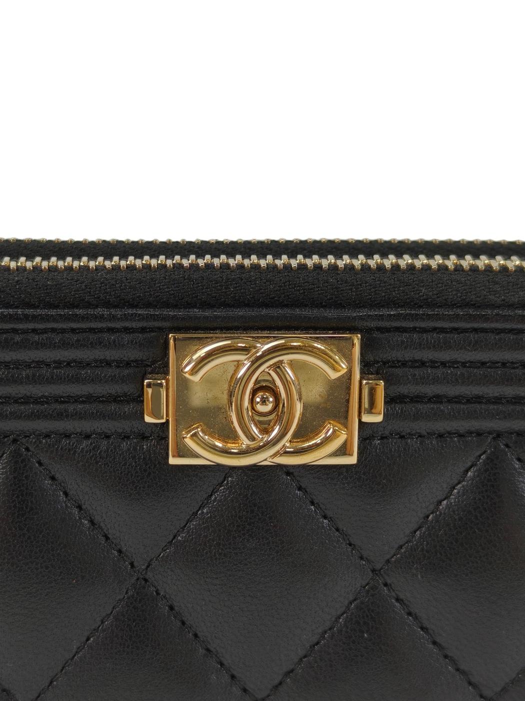 CHANEL シャネル ボーイシャネル チェーンウォレット ブラック 管理番号：11373