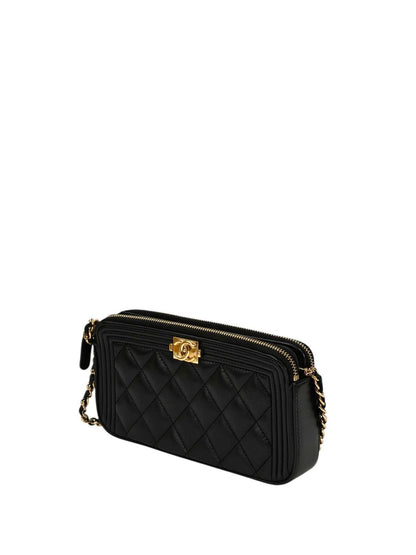 CHANEL シャネル ボーイシャネル チェーンウォレット ブラック 管理番号：11373