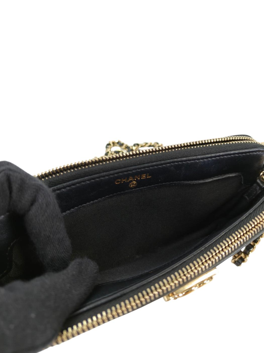 CHANEL シャネル ボーイシャネル チェーンウォレット ブラック 管理番号：11373