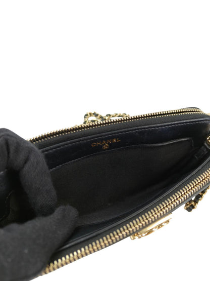 CHANEL シャネル ボーイシャネル チェーンウォレット ブラック 管理番号：11373