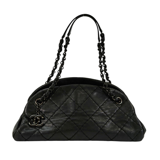 CHANEL マドモアゼル ボーリング ショルダーバッグ ブラック 管理番号：11374