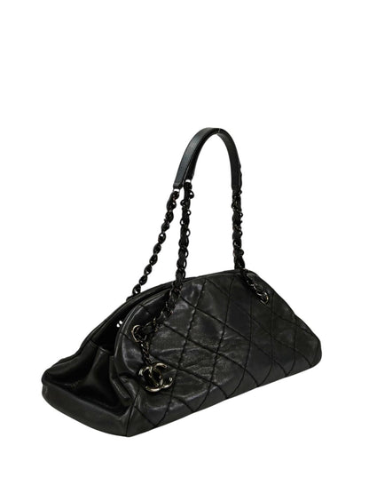 CHANEL マドモアゼル ボーリング ショルダーバッグ ブラック 管理番号：11374