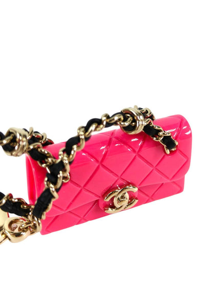 CHANEL シャネル マトラッセチェーン チャーム B23C ピンク  管理番号：11379