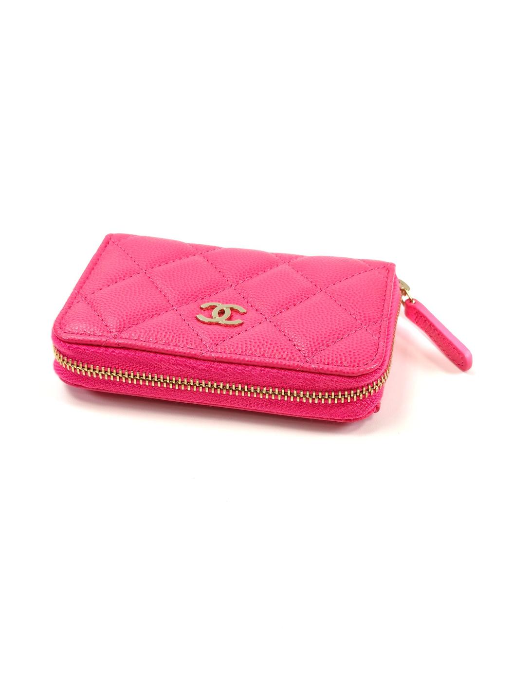 CHANEL シャネル マトラッセ カードケース コインケース 財布 ピンク 管理番号：11387