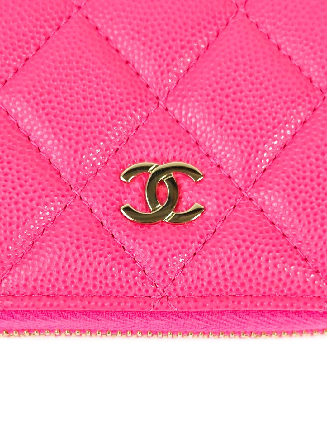CHANEL シャネル マトラッセ カードケース コインケース 財布 ピンク 管理番号：11387