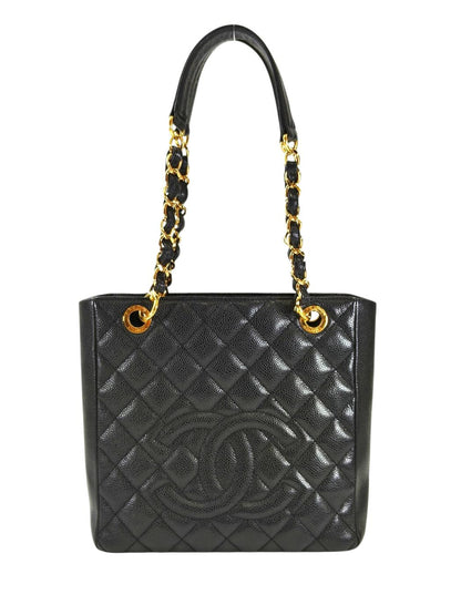 CHANEL シャネル PST チェーン トートバッグ ブラック 管理番号：11408