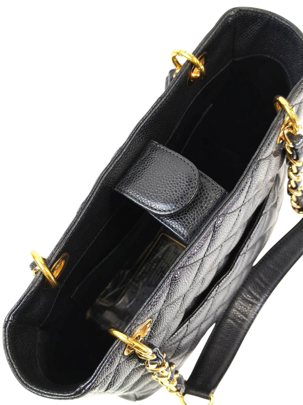 CHANEL シャネル PST チェーン トートバッグ ブラック 管理番号：11408
