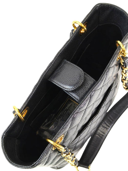 CHANEL シャネル PST チェーン トートバッグ ブラック 管理番号：11408