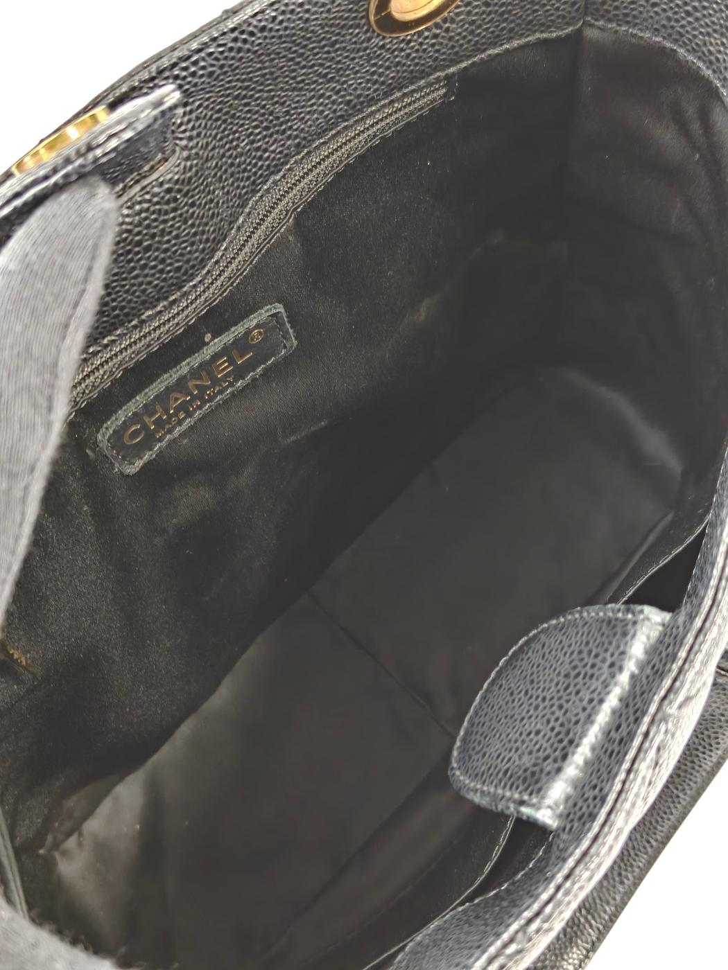 CHANEL シャネル PST チェーン トートバッグ ブラック 管理番号：11408