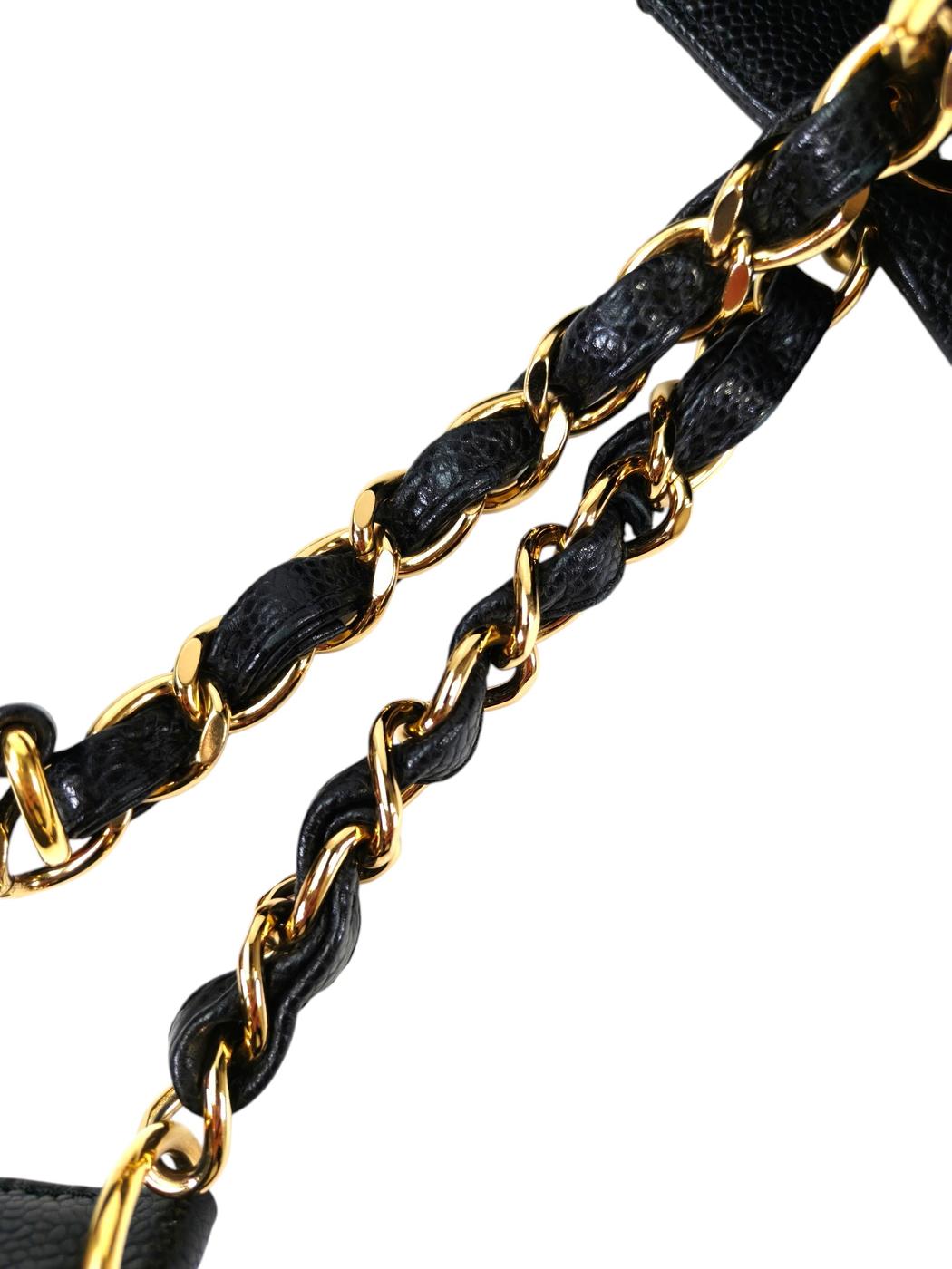 CHANEL シャネル PST チェーン トートバッグ ブラック 管理番号：11408