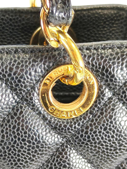 CHANEL シャネル PST チェーン トートバッグ ブラック 管理番号：11408