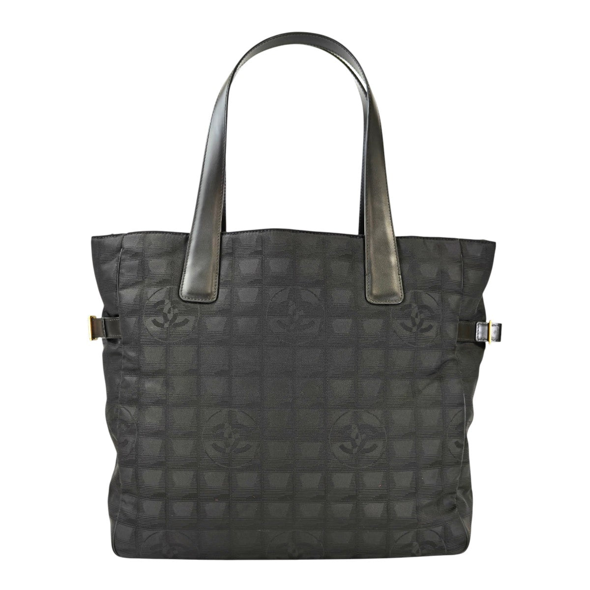 CHANEL シャネル ニュートラベルライン トートバッグ MM ブラック 管理番号：11409