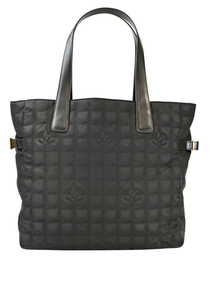 CHANEL シャネル ニュートラベルライン トートバッグ MM ブラック 管理番号：11409