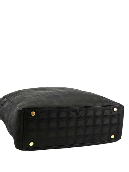 CHANEL シャネル ニュートラベルライン トートバッグ MM ブラック 管理番号：11409