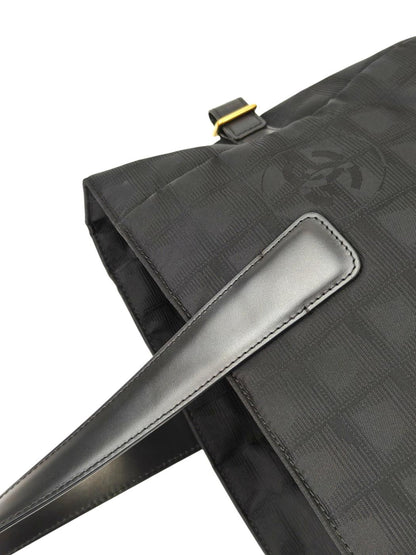 CHANEL シャネル ニュートラベルライン トートバッグ MM ブラック 管理番号：11409