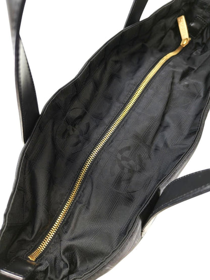 CHANEL シャネル ニュートラベルライン トートバッグ MM ブラック 管理番号：11409