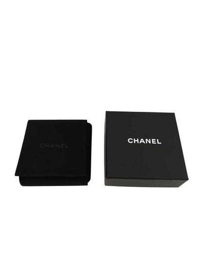 CHANEL シャネル ココマーク ハートラインストーン フェイクパール コメ有 ピアス シルバー 管理番号：11479