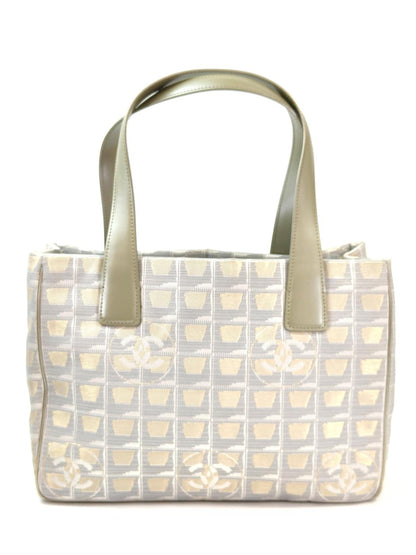 CHANEL シャネル ニュートラベルライン トートバッグ グレー 管理番号：11484