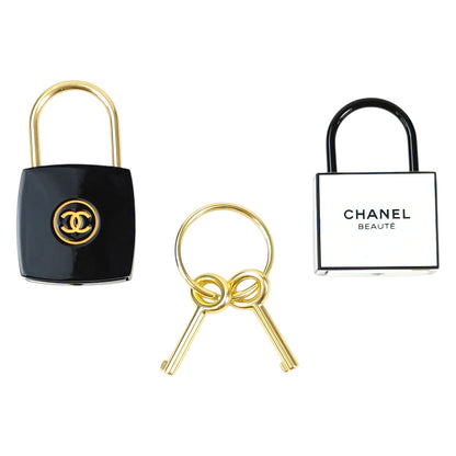 CHANEL シャネル ノベルティ ラコレクション カデナ チャーム セット ブラック×ホワイト 管理番号：11486