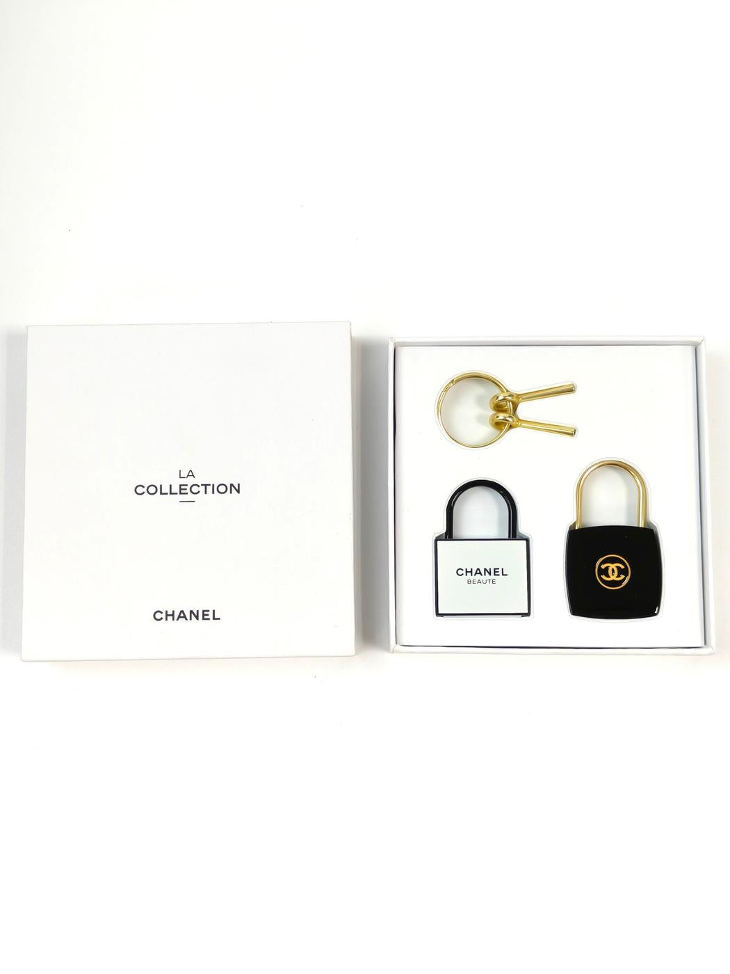 CHANEL シャネル ノベルティ ラコレクション カデナ チャーム セット ブラック×ホワイト 管理番号：11486