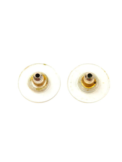 CHANEL シャネル フリル ココマーク ピアス ブラック×ゴールド 管理番号：11513