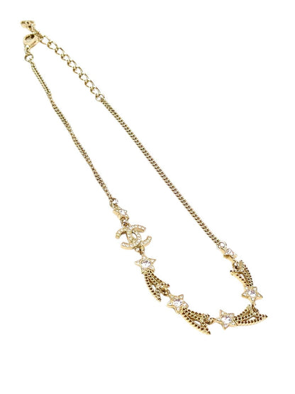 CHANEL シャネル スター ココマーク ラインストーン ネックレス ゴールド 管理番号：11515