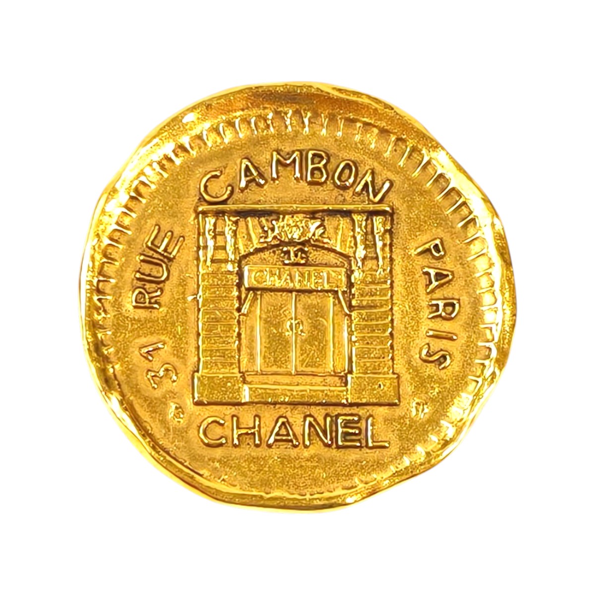 Chanel 31 Rue Cambon Brooch Gold Plated Women's CHANEL With comments Product number: 11519