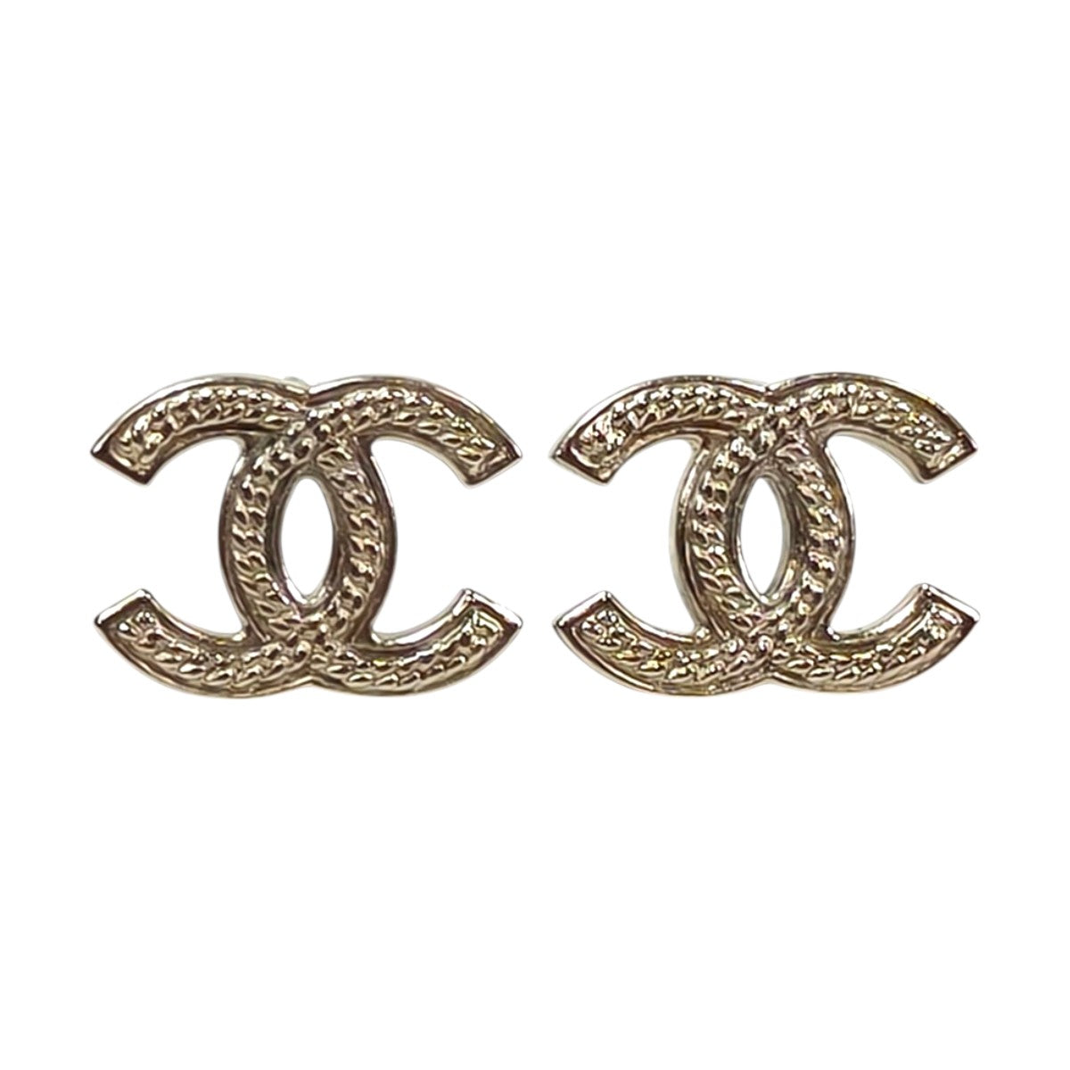 CHANEL シャネル ココマーク コメ有 2006年製 ピアス シルバー 管理番号：11531