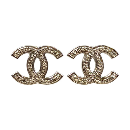 CHANEL シャネル ココマーク コメ有 2006年製 ピアス シルバー 管理番号：11531