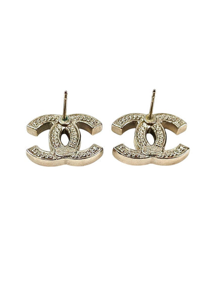CHANEL シャネル ココマーク コメ有 2006年製 ピアス シルバー 管理番号：11531