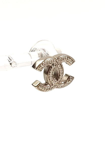 CHANEL シャネル ココマーク コメ有 2006年製 ピアス シルバー 管理番号：11531