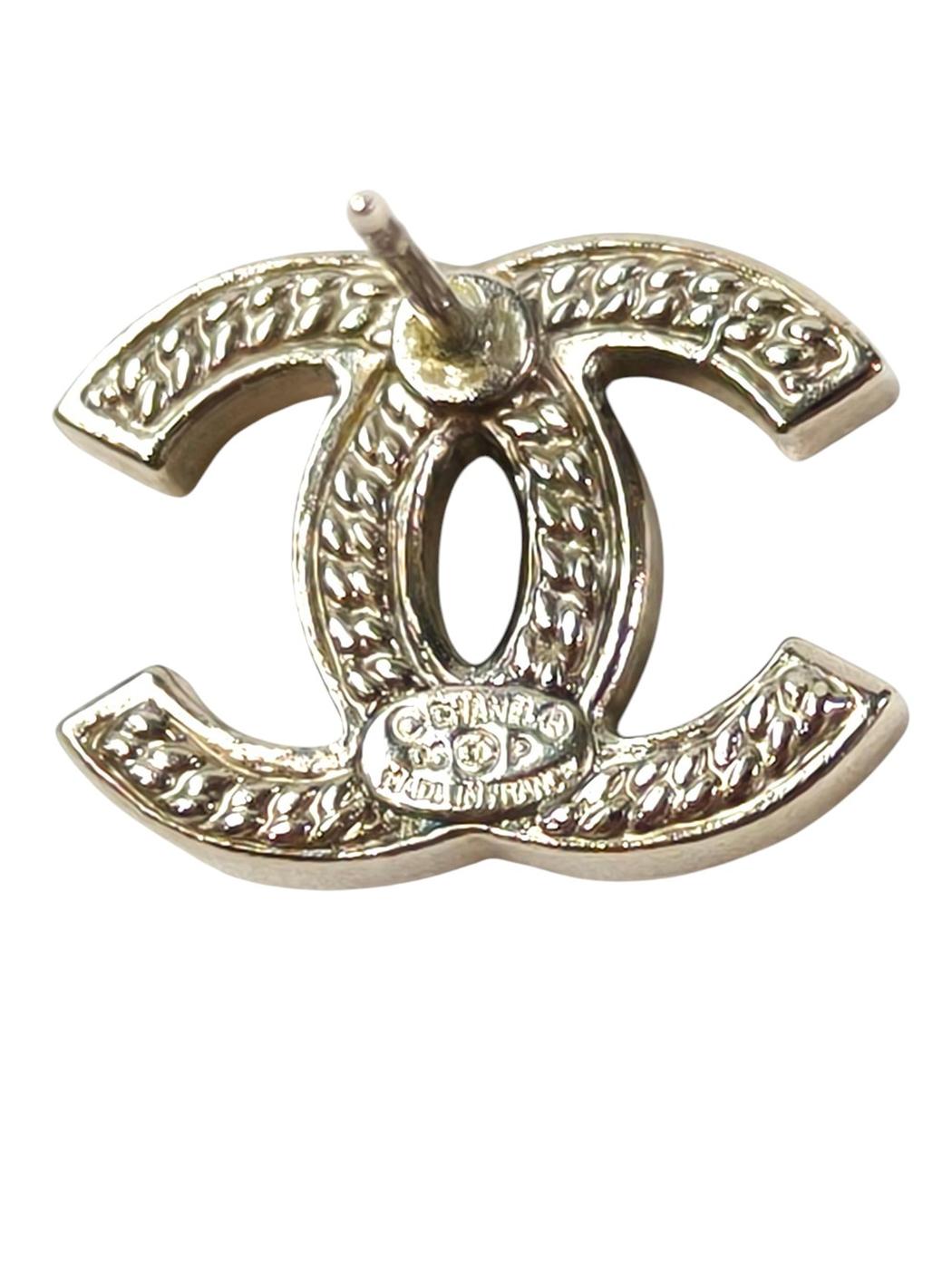 CHANEL シャネル ココマーク コメ有 2006年製 ピアス シルバー 管理番号：11531