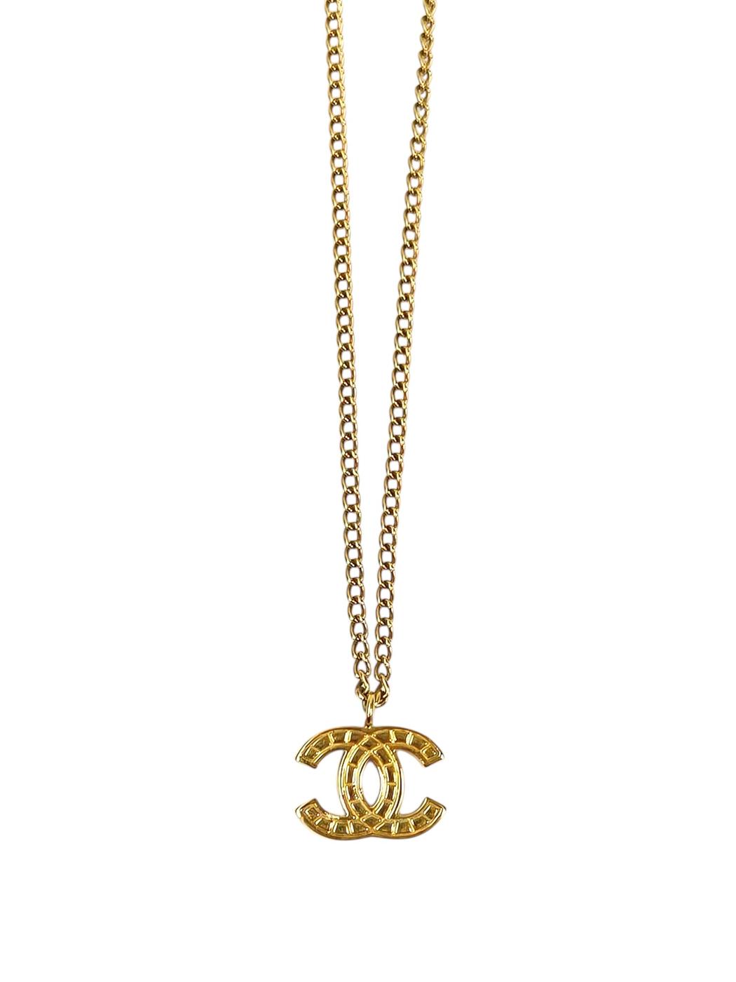 CHANEL シャネル ココマーク コメ有 2003年製 ネックレス ゴールド 管理番号：11533
