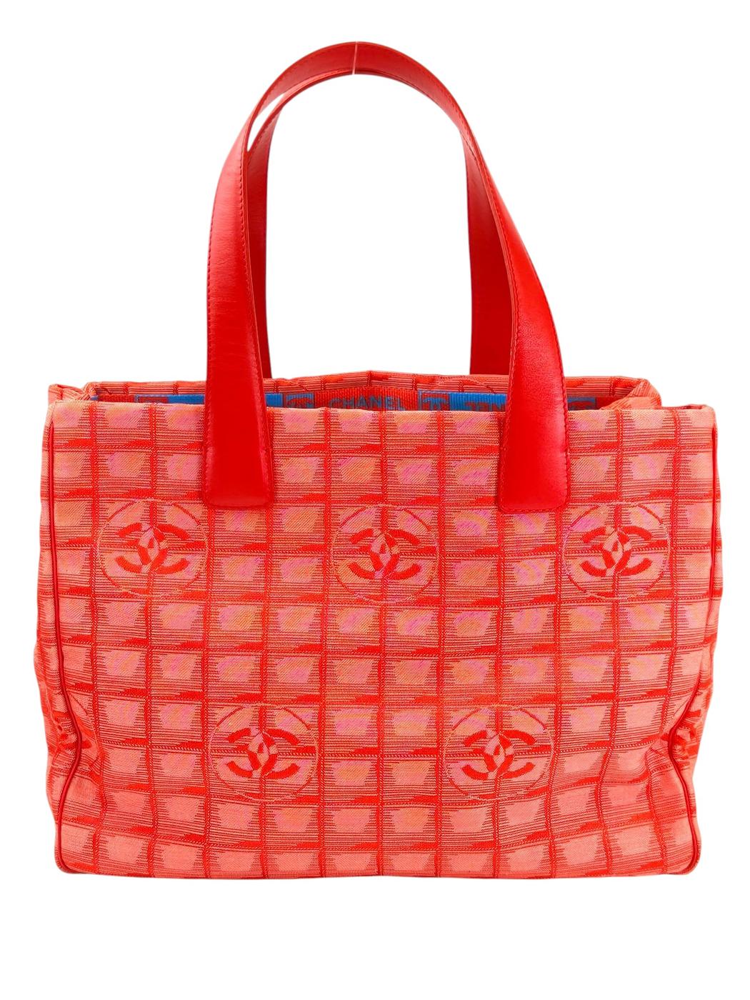 CHANEL シャネル ニュートラベルライントートバッグ レッド  管理番号：11540