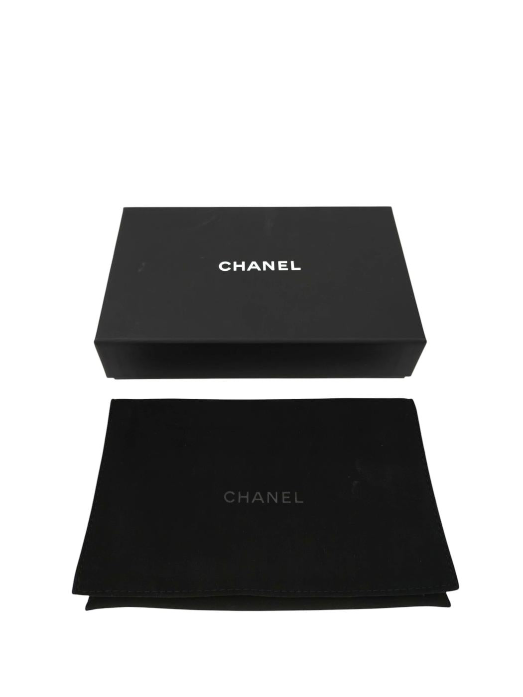 CHANEL シャネル ココマーク マトラッセ 三つ折り財布 ブラック 管理番号：11545