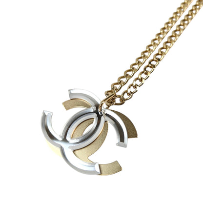 CHANEL シャネル ココマーク ネックレス クリア×ゴールド 管理番号：11556