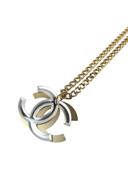 CHANEL シャネル ココマーク ネックレス クリア×ゴールド 管理番号：11556