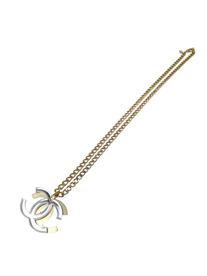 CHANEL シャネル ココマーク ネックレス クリア×ゴールド 管理番号：11556