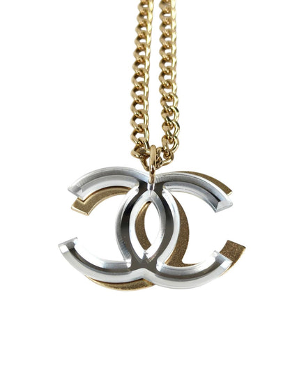 CHANEL シャネル ココマーク ネックレス クリア×ゴールド 管理番号：11556