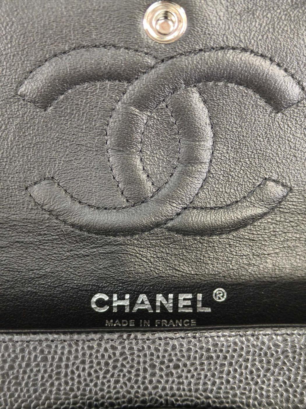 CHANEL シャネル マトラッセ25 Wフラップチェーンショルダーバッグ 13番台 ブラック 管理番号：11563