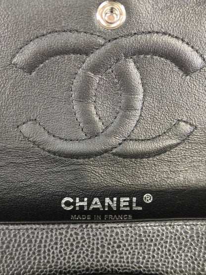 CHANEL シャネル マトラッセ25 Wフラップチェーンショルダーバッグ 13番台 ブラック 管理番号：11563