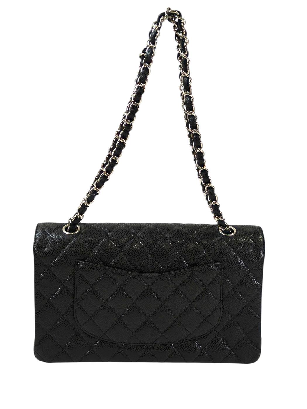 CHANEL シャネル マトラッセ25 Wフラップチェーンショルダーバッグ 13番台 ブラック 管理番号：11563