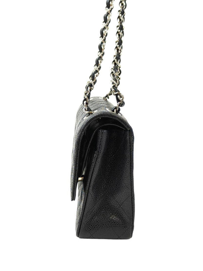 CHANEL シャネル マトラッセ25 Wフラップチェーンショルダーバッグ 13番台 ブラック 管理番号：11563