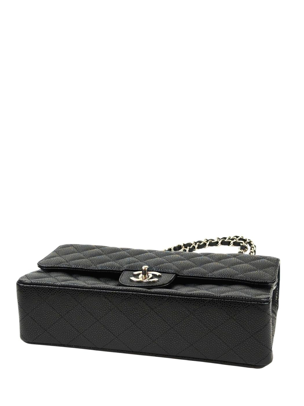 CHANEL シャネル マトラッセ25 Wフラップチェーンショルダーバッグ 13番台 ブラック 管理番号：11563