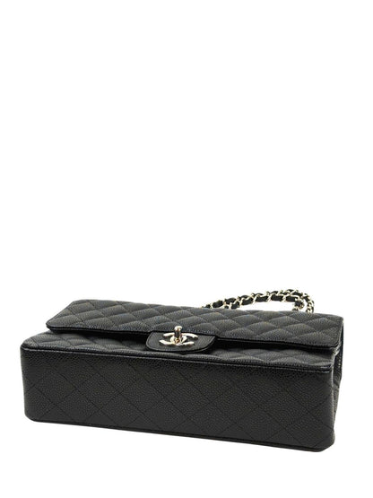 CHANEL シャネル マトラッセ25 Wフラップチェーンショルダーバッグ 13番台 ブラック 管理番号：11563