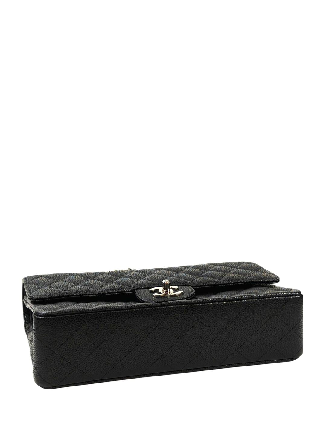 CHANEL シャネル マトラッセ25 Wフラップチェーンショルダーバッグ 13番台 ブラック 管理番号：11563