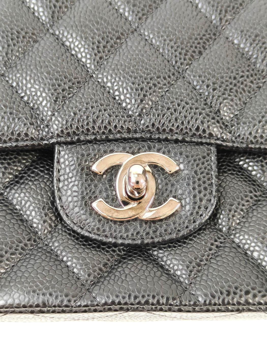 CHANEL シャネル マトラッセ25 Wフラップチェーンショルダーバッグ 13番台 ブラック 管理番号：11563