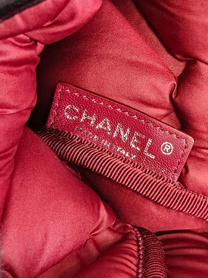 CHANEL シャネル バブルキルト Wチェーンショルダー 23番台 ブラック 管理番号：11565