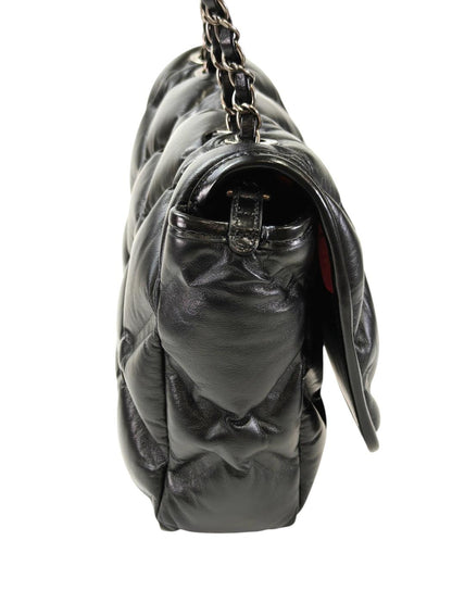 CHANEL シャネル バブルキルト Wチェーンショルダー 23番台 ブラック 管理番号：11565