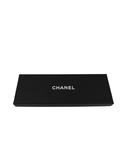CHANEL シャネル ココマーク ドット柄 スカーフ ブラック×ホワイト 管理番号：11570